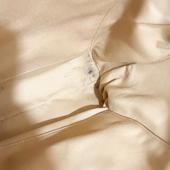 Coach Kelsey Satchel Beige Nude Pebbled Leather Purse Shoulder Bag - Picture 5 of 7